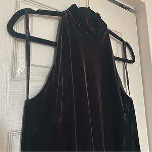 Bailey 44 black velvet mini dress